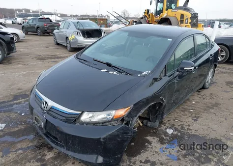 2012 Honda Civic Hybrid из США, поврежденный, VIN JHMFB4F26CS000130
